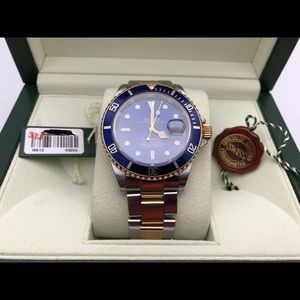 Rolex 16613 T Blue Two Tone Submariner